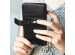 Selencia Echt Lederen Bookcase Samsung Galaxy S8 - Zwart