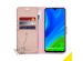 Accezz Wallet Softcase Bookcase Huawei P Smart (2020) - Rosé Goud