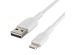 Belkin Boost↑Charge™ Braided Lightning naar USB kabel - 0,15 meter - Wit