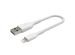 Belkin Boost↑Charge™ Braided Lightning naar USB kabel - 0,15 meter - Wit