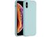 Accezz Liquid Silicone Backcover iPhone Xs / X - Sky Blue