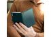 Selencia Echt Lederen Bookcase Samsung Galaxy A42 - Groen