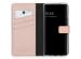 Selencia Echt Lederen Bookcase Samsung Galaxy S20 FE - Roze