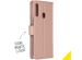 Accezz Wallet Softcase Bookcase Samsung Galaxy A20s - Rosé Goud
