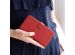 Selencia Echt Lederen Bookcase Samsung Galaxy A8 (2018) - Rood