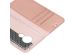 Accezz Wallet Softcase Bookcase Motorola Moto G7 Power - Rosé Goud