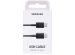 Samsung Originele USB-C naar USB-C kabel - 3A - 1 meter - Zwart