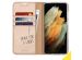 Accezz Wallet Softcase Bookcase Galaxy S21 Ultra - Goud