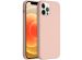 Accezz Liquid Silicone Backcover iPhone 12 (Pro) - Roze