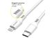 Accezz Lightning naar USB-C kabel - MFi certificering - 0,2 meter - Wit