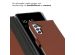 Selencia Echt Lederen Bookcase Samsung Galaxy A54 (5G) - Lichtbruin