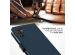 Selencia Echt Lederen Bookcase Samsung Galaxy A34 (5G) - Blauw