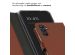 Selencia Echt Lederen Bookcase Samsung Galaxy A34 (5G) - Lichtbruin