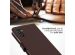 Selencia Echt Lederen Bookcase Samsung Galaxy A34 (5G) - Bruin