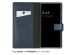 Selencia Echt Lederen Bookcase Samsung Galaxy S23 Ultra - Blauw