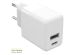 Accezz Wall Charger - Oplader - USB-C en USB aansluiting - Power Delivery - 20 Watt - Wit