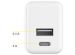 Accezz Wall Charger - Oplader - USB-C en USB aansluiting - Power Delivery - 20 Watt - Wit