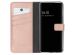 Selencia Echt Lederen Bookcase Samsung Galaxy S21 FE - Roze