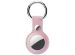 Accezz Genuine Leather Keychain Case Apple AirTag - Roze