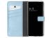 Selencia Echt Lederen Bookcase Samsung Galaxy A32 (5G) - Lichtblauw