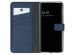 Selencia Echt Lederen Bookcase Samsung Galaxy A32 (4G) - Blauw