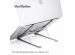 Accezz Laptop houder - Laptop standaard - Verstelbaar en opvouwbaar - Premium - Aluminium - Grijs