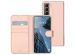 Accezz Wallet Softcase Bookcase Samsung Galaxy S22 - Rosé Goud