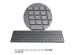 Accezz Premium Desktop QWERTY Bluetooth Keyboard - Grijs