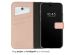Selencia Echt Lederen Bookcase iPhone 14 Pro Max - Dusty Pink