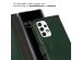 Selencia Echt Lederen Bookcase Samsung Galaxy A53 - Groen