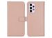 Selencia Echt Lederen Bookcase Samsung Galaxy A33 - Dusty Pink