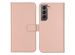 Selencia Echt Lederen Bookcase Samsung Galaxy S22 - Dusty Pink