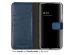 Selencia Echt Lederen Bookcase Samsung Galaxy S22 - Blauw