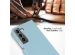 Selencia Echt Lederen Bookcase Samsung Galaxy S22 - Air Blue