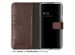Selencia Echt Lederen Bookcase Samsung Galaxy S22 - Bruin