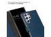 Selencia Echt Lederen Bookcase Samsung Galaxy S22 Ultra - Blauw