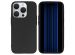 Accezz Color Backcover iPhone 15 Pro - Zwart