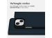 Accezz Premium Leather Slim Bookcase iPhone 15 - Donkerblauw