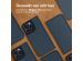 Accezz Premium Leather Slim Bookcase iPhone 15 Pro - Donkerblauw