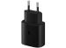 Samsung Originele Fast Charging Adapter USB-C Oplader in Fabrieksverpakking - 25 Watt - Zwart