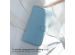 Selencia Echt Lederen Bookcase Samsung Galaxy S21 FE - Lichtblauw