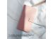 Selencia Echt Lederen Bookcase iPhone 14 Pro - Dusty Pink