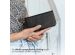 Selencia Echt Lederen Bookcase Samsung Galaxy S21 FE - Zwart