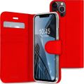 Accezz Wallet Softcase Bookcase iPhone 13 Pro Max - Rood
