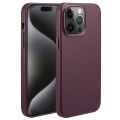 Accezz MagSafe Leather Backcover iPhone 15 Pro Max - Heath Purple